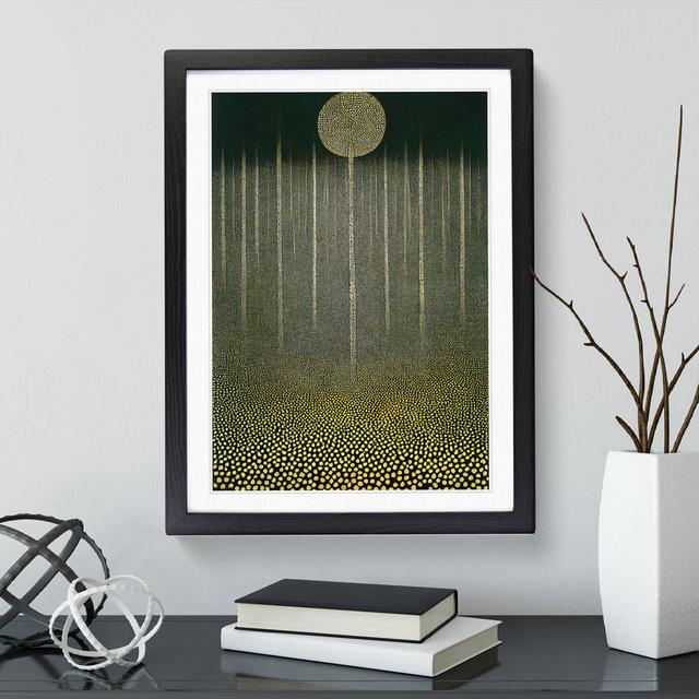 Spectacular Forest Abstract - Single Picture Frame Print 17 Stories Size: 34cm H x 25cm W x 2cm D, Frame Colour: Black Framed on Productcaster.