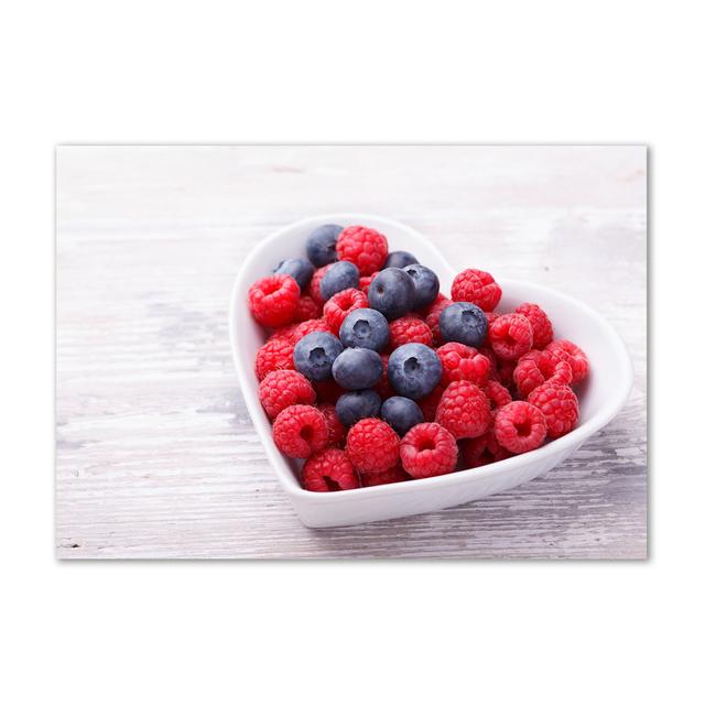 Himbeeren und Blaubeeren - Ungerahmte Kunstdrucke auf Leinwand Brayden Studio on Productcaster.