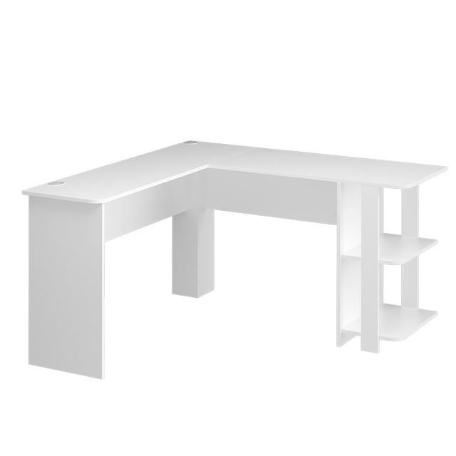 Katleen 140 W Corner Writing Desk 17 Stories on Productcaster.