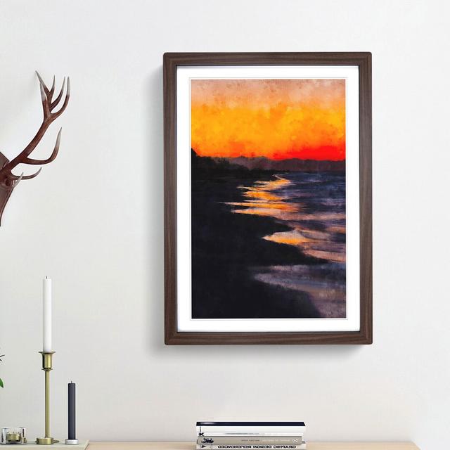 Beauty of the Beach - Picture Frame Graphic Art Print East Urban Home Frame Option: Walnut Framed, Size: 45cm H x 33cm W x 2cm D on Productcaster.