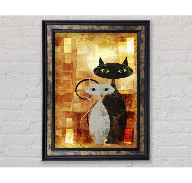 Cats - Single Picture Frame Art Prints Bright Star Size: 59.7cm H x 42cm W x 8cm D on Productcaster.