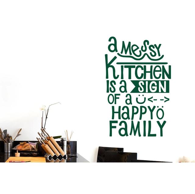 Wall Decal East Urban Home Size: Large, Colour: Dark Green on Productcaster.