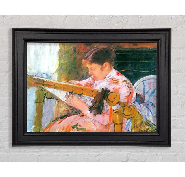 Mary Cassatt Lydia At The Cord Framework Framed Print Rosalind Wheeler Size: 29.7cm H x 42cm W on Productcaster.