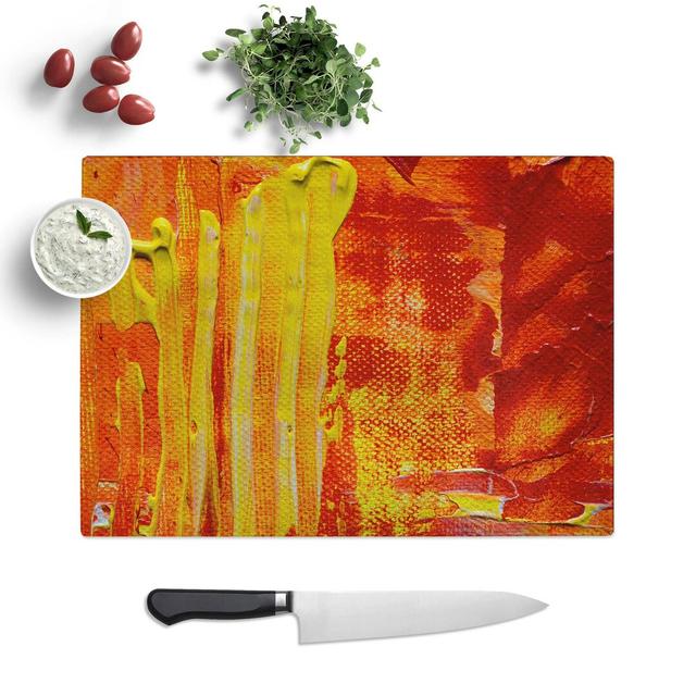 Tempered Glass Art Painting Vol.78 Chopping Board East Urban Home Size: 39 cm W x 28.5 cm L on Productcaster.