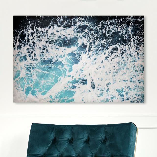 'Mykonos Water Ii' Graphic Art on Wrapped Canvas East Urban Home Size: 50.8 cm H x 76.2 cm W on Productcaster.