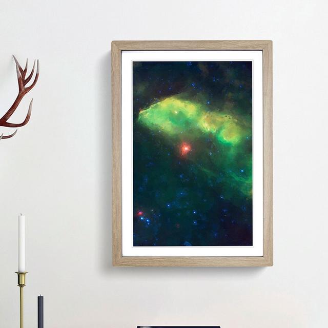 Universe in Abstract Vol.18 - Picture Frame Graphic Art Print East Urban Home Size: 48cm H x 36cm W x 2cm D, Frame Option: Oak Framed on Productcaster.