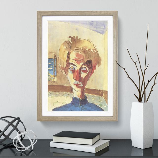 Self-Portrait Vol.1 by Walter Gramatte - Picture Frame Painting East Urban Home Frame Option: Oak Framed, Size: 48cm H x 36cm W x 2cm D on Productcaster.