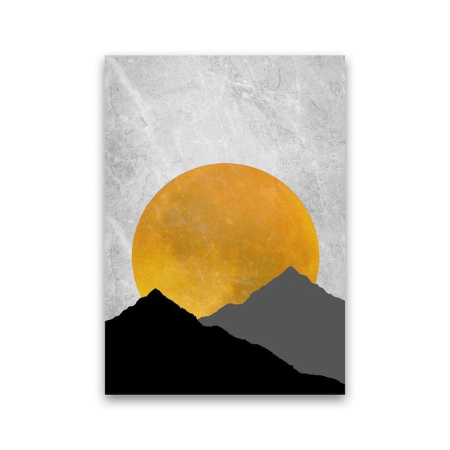 The Sunset Mountain - Graphic Art Print on Paper 17 Stories Size: 59.4cm H x 42cm W x 0.1cm D, Frame Option: No Framed on Productcaster.