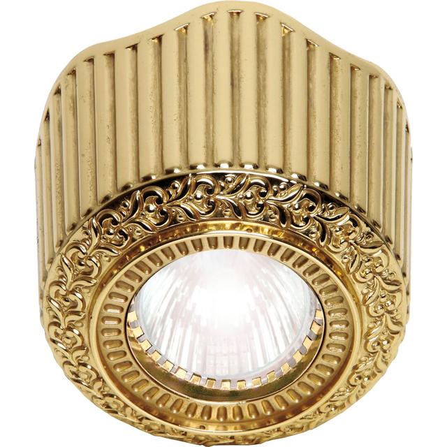 Fleckenstein 10Cm LED Flush Mount Mercer41 Fixture Finish: Bright Gold on Productcaster.