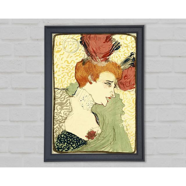 Toulouse Lautrec Bust Of Marcelle Lender Framed Print Rosalind Wheeler Size: 29.7cm H x 21cm W x 1.5cm D on Productcaster.