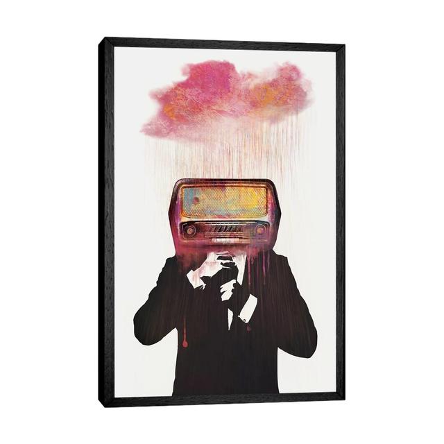 Radiohead by Daniel Taylor - Graphic Art Print on Canvas East Urban Home Size: 66.04cm H x 45.72cm W x 3.81cm D, Frame Option: Black Framed on Productcaster.