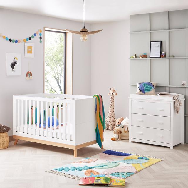 Mona 2 Piece Universal Room Set BabyMore Colour: White on Productcaster.