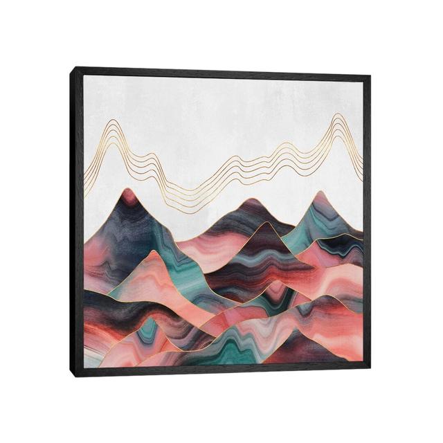 Mountainscape II by Elisabeth Fredriksson - Graphic Art Print on Canvas Ebern Designs Format: Black Framed, Size: 66.04cm H x 66.04cm W x 3.81cm D on Productcaster.