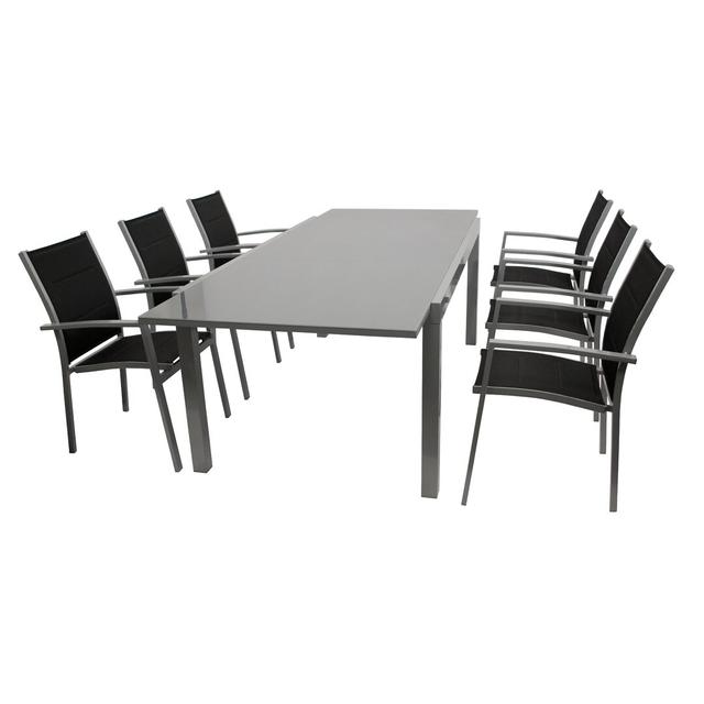 Singley Rectangular 6 - Person 180cm Long Dining Set Dakota Fields on Productcaster.