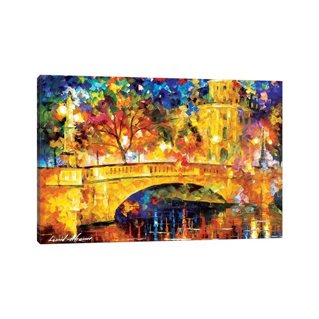 River City by Leonid Afremov - Painting on Canvas 17 Stories Format: Wrapped Canvas, Size: 20.32cm H x 30.48cm W x 1.91cm D on Productcaster.