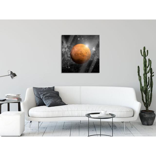 Glasbild Quadratisch | Wandbild Auf Echtglas | Planet Mars Im Universum | Inkl. Aufhängung Und Abstandshalter 2 Planet Mars im UniversumLQy17166 Persp on Productcaster.