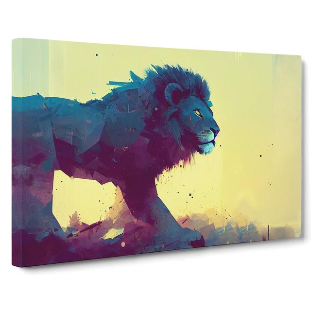 Lion Art Painting Vol.4 Abstract - Wrapped Canvas Graphic Art Latitude Vive Size: 50cm H x 76cm W x 3cm D on Productcaster.