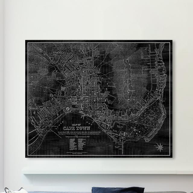 'Cape Town Map 1884' Graphic Art on Wrapped Canvas East Urban Home Size: 43.2 cm H x 50.8 cm W on Productcaster.