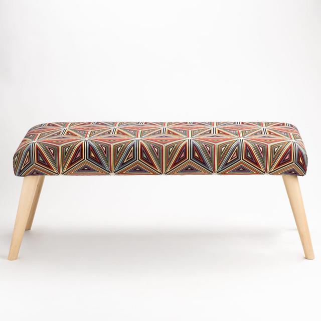 Riceville Upholstered Bench Corrigan Studio Size: H40 x W80 x D35cm on Productcaster.