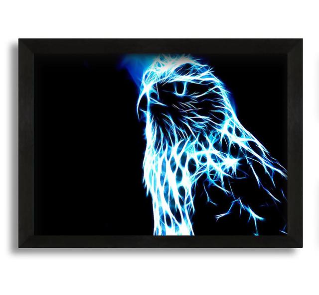 Eagle Blaze - Picture Frame Graphic Art on Canvas Alpen Home Size: 42cm H x 60cm W x 10cm D on Productcaster.