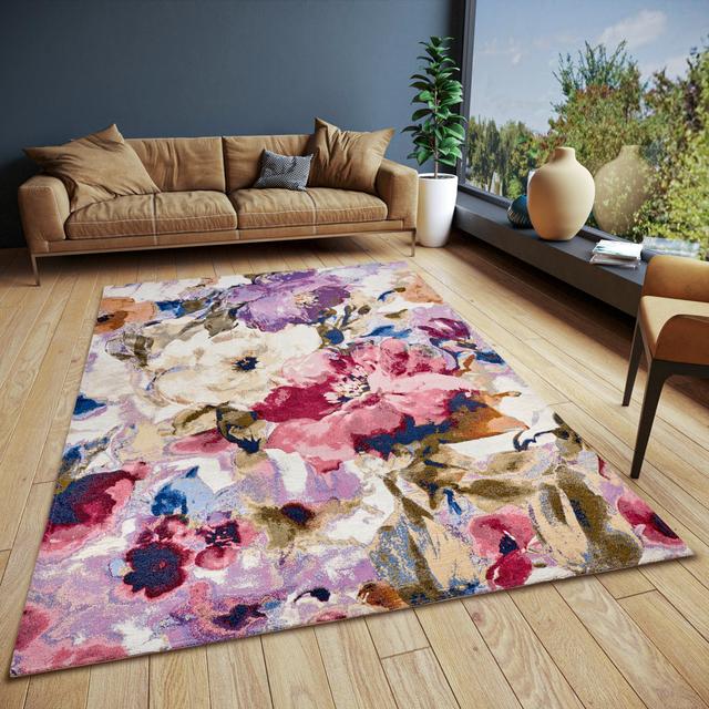 Gobelin Pink/Purple/Beige Rug Hanse Home Rug Size: Rectangle 120 x 180cm on Productcaster.