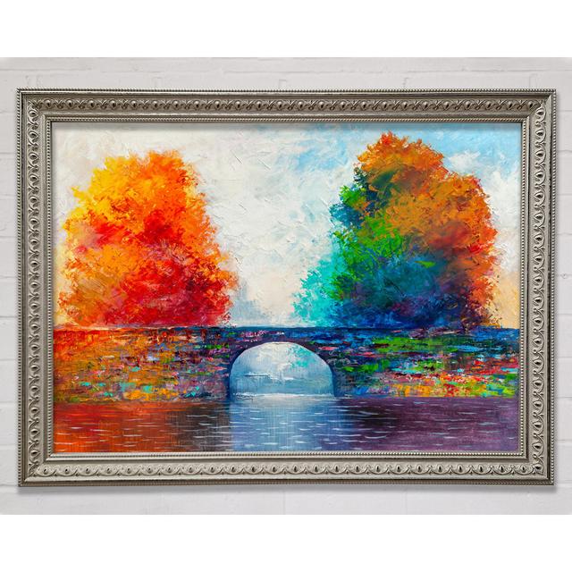 The Bridge Between Woodland Worlds Framed Print Bright Star Size: 84.1cm H x 118.9cm W x 3cm D on Productcaster.