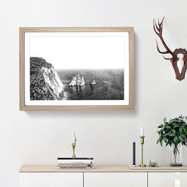 Coastline in Zante Greece - Picture Frame Graphic Art Print East Urban Home Size: 24cm H x 33cm W x 2cm D, Frame Option: Oak Framed on Productcaster.