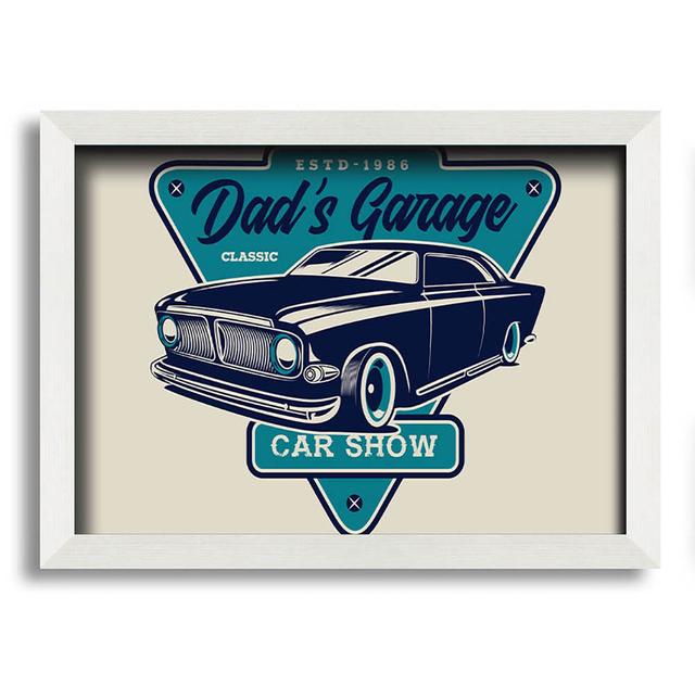 Schiess Dads Garage - Single Picture Frame Art Prints ClassicLiving Size: 29.7cm H x 42cm W x 10cm D on Productcaster.