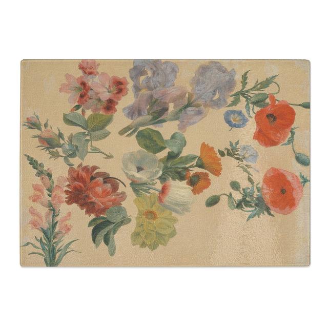 Studies of Flowers Vol.2 by Jacques-Laurent Agasse Chopping Board East Urban Home Size: 20cm W x 28.5cm L on Productcaster.