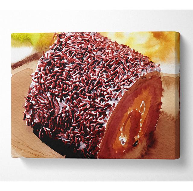 Chocolate Roll - Wrapped Canvas Art Prints Latitude Run Size: 66cm H x 106.6cm W x 10cm D on Productcaster.