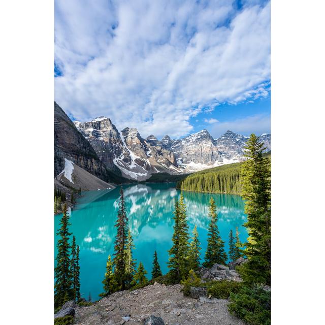 Banff National Park - Wrapped Canvas Print Alpen Home Size: 122cm H x 81cm W on Productcaster.