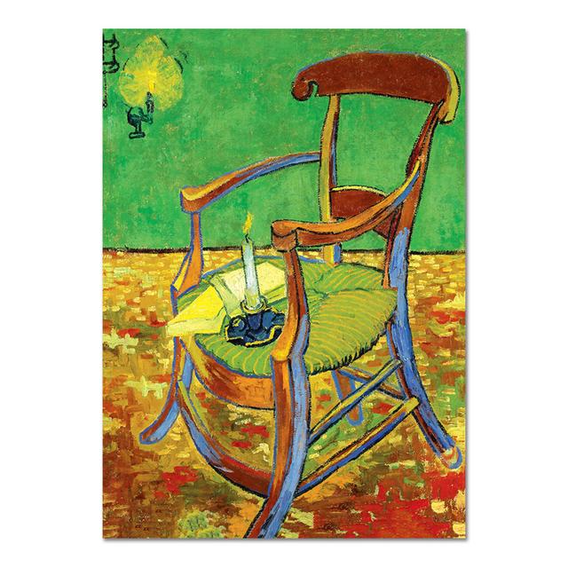 Gauguin's Chair by Vincent Van Gogh - Unframed Painting on Glass Rosalind Wheeler Size: 95cm H x 65cm W on Productcaster.