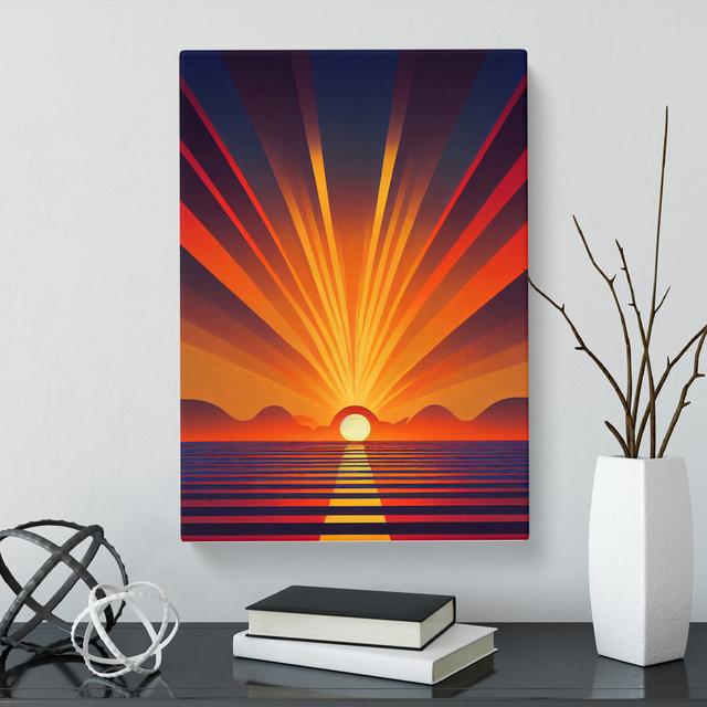 An Sunrise Vol.2 - Wrapped Canvas Graphic Art George Oliver Size: 50cm H x 35cm W x 3cm D on Productcaster.