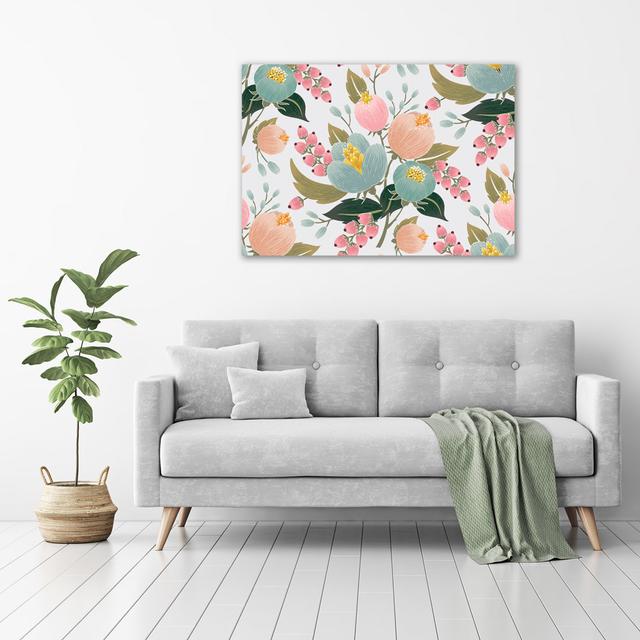 Floral Pattern - Ungerahmte Kunstdrucke auf Leinwand Ophelia & Co. on Productcaster.