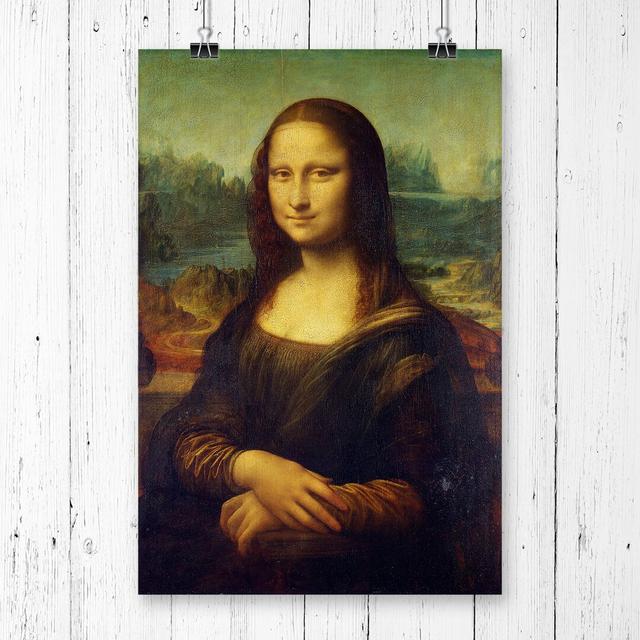 'Mona Lisa' by Leonardo Da Vinci Graphic Art Astoria Grand Size: 42 x 29.7cm on Productcaster.