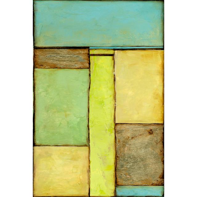 Stained Glass Window V by Jennifer Goldberger - Wrapped Canvas Art Prints Metro Lane Size: 76cm H x 51cm W x 3.8cm D on Productcaster.