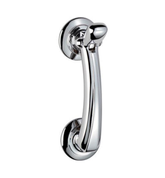 Linares Rose Door Knocker Rosdorf Park Finish: Polished Chrome on Productcaster.