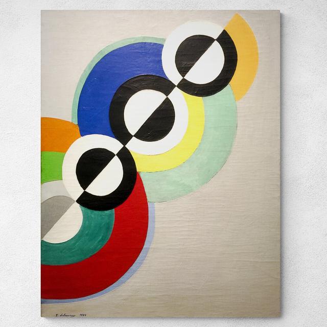 Rythmes By Robert Delaunay - Canvas Wall Art Framed Print - Various Sizes Corrigan Studio Size: 117"H x 81"W on Productcaster.