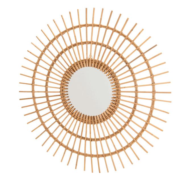 Wandspiegel Alisyn Rund aus Rattan Sansibar Home on Productcaster.