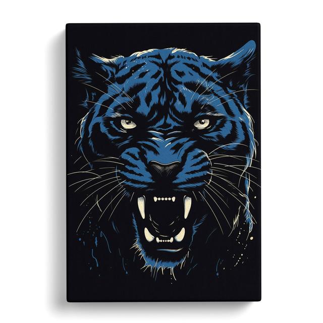 Panther Line - Art Prints Marlow Home Co. Size: 76cm H x 50cm W x 3cm D on Productcaster.