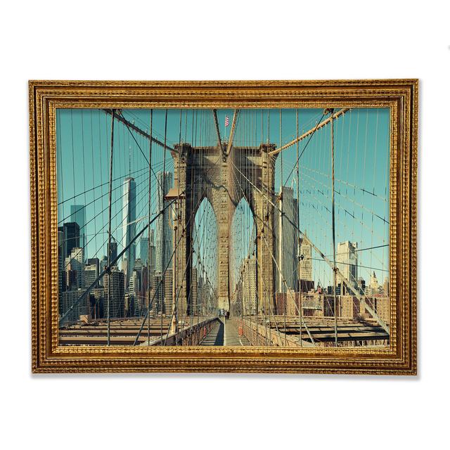 Amazing NYC Bridge - Print Bright Star Size: 42cm H x 59.7cm W x 3cm D on Productcaster.