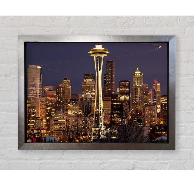 Seattle Washington - Print Bright Star Size: 84.1cm H x 118.9cm W on Productcaster.