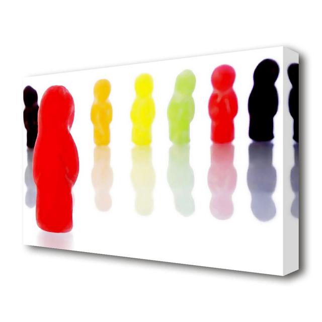 Jelly Baby Line-Up Modern - Wrapped Canvas Photograph Print East Urban Home Size: 35.6 cm H x 50.8 cm W on Productcaster.