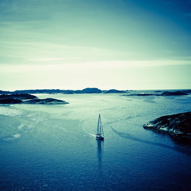 Landscape of Harbor in Fjell Norway by Izusek - Wrapped Canvas Art Prints Breakwater Bay Size: 30cm H x 30cm W x 3.8cm D on Productcaster.