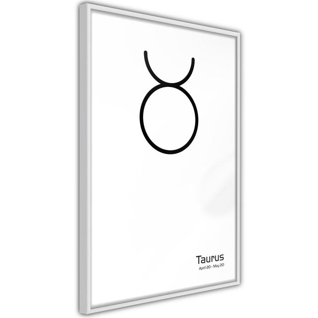 Zodiac: Taurus II - Single Picture Frame Print 17 Stories Frame Option: Black Framed, Size: 45cm H x 30cm W x 2cm D on Productcaster.