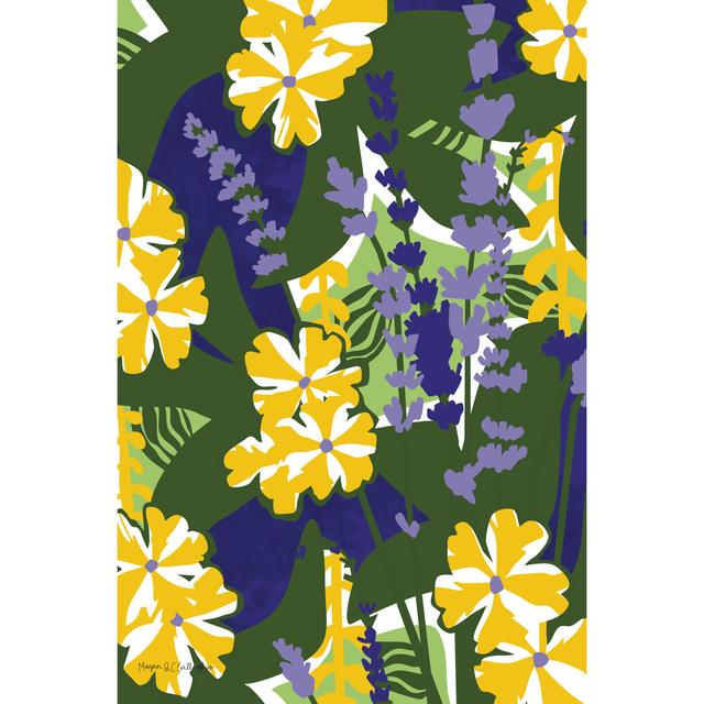 Lavender Verbena by Megan Gallagher - Wrapped Canvas Graphic Art Rosalind Wheeler Size: 122cm H x 81cm W on Productcaster.