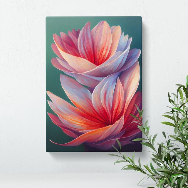 XC1022-2386X Grand Flowers - Wrapped Canvas Print Marlow Home Co. Size: 76cm H x 50cm W x 3cm D on Productcaster.