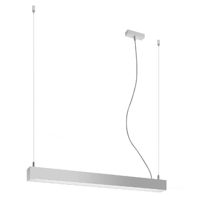 Lineare LED-Pendelleuchte 1-flammig Alissone Metro Lane Ausführung: Szara, Farbtemperatur: 4000K, Größe: 150 cm H x 150 cm B x 150 cm T on Productcaster.