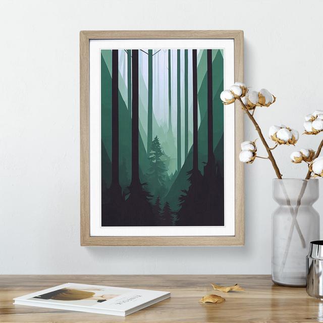 Remarkable Forest - Single Picture Frame Print Alpen Home Frame Colour: Oak, Size: 34cm H x 25cm W x 2cm D on Productcaster.