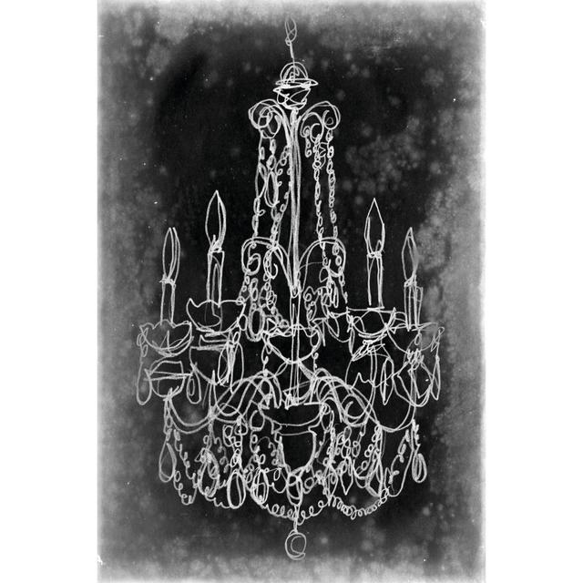 Chalkboard Chandelier Sketch III Fleur De Lis Living Size: 46cm H x 30cm W x 3.8cm D on Productcaster.